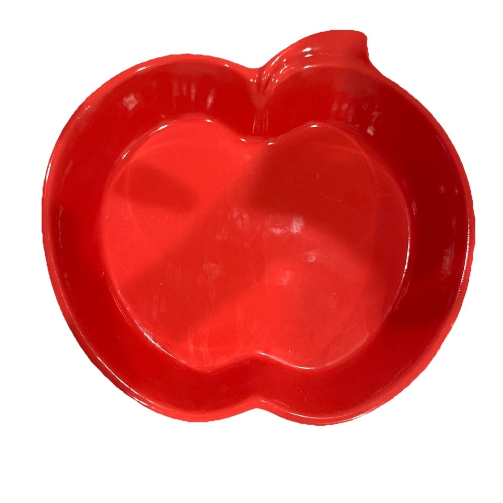 Cerutil‎ Stoneware Apple Bake Dish 1 Qt Portugal Red Baking Cottagecore